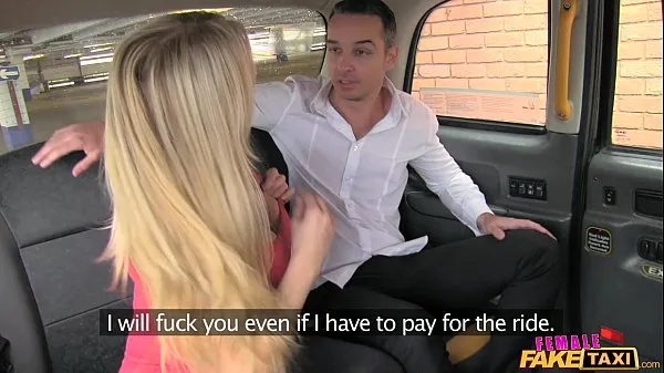 Hot Female Fake Taxi Tourist introduced to taxi tradition my Tube
