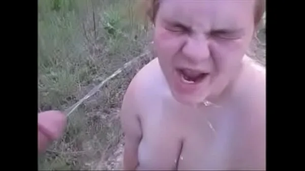 Hot Wife Gets Pissed & Spit On While Sucking Dick Swallowing A Mouth Full Of Cum Tüpümü sıcak tut