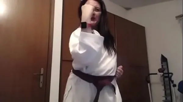 Caliente Sudor fetiche con un fantástico kimono de karate mi tubo