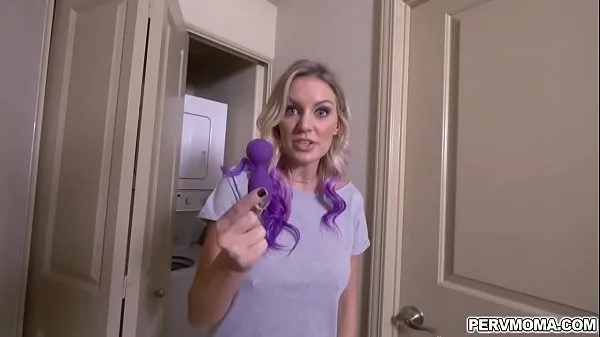Hot Stepmother Kenzie Taylor enjoys playing with her new toy my Tube
