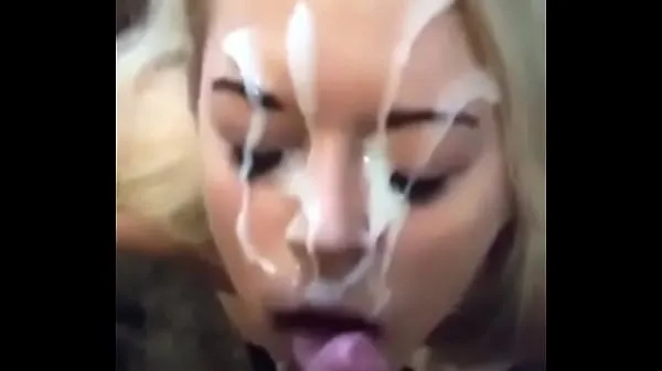 Hot Beautiful Blonde With Milk On Her Face my Tube