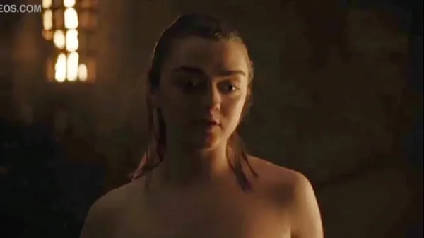 Maisie Williams/Arya Stark Hot Scene-Game Of Thrones Tüpümü sıcak tut