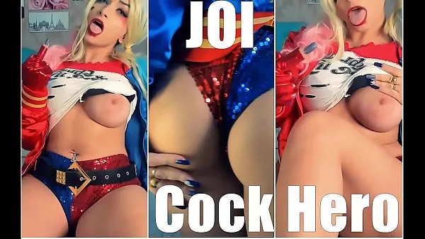 Caldo SEXY HARLEY QUINN JOI BIG BOOBS CAZZO EROE, Sborra sulle tetteil mio tubo