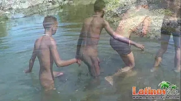 Hot Heated Latinos get wet and go gay under the sun my Tube