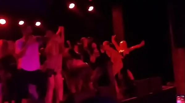 Caliente Tasia with Mickey Avalon & Dirt Nasty "My Dick" on stage on Fremont Street mi tubo