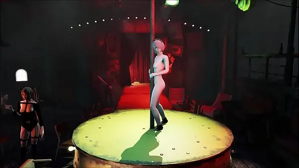 گرم 2B Nier Automata pole dance میری ٹیوب