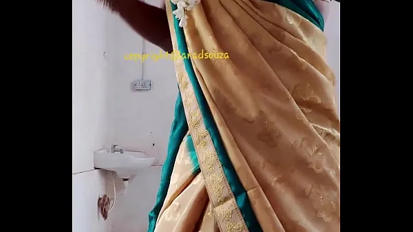 热Indian beautiful crossdresser model Lara D'Souza saree video我的管子