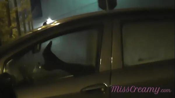 Hot Sharing my slut wife with a stranger in car in front of voyeurs in a public parking lot - MissCreamy my Tube