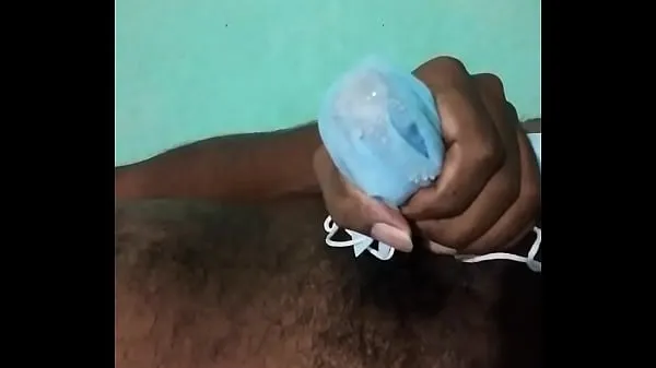 Heiß Cumming in maskmeine Tube