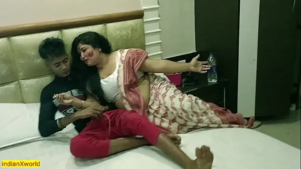 Hot Indian Bengali Stepmom First Sex with 18yrs Young Stepson! With Clear Audio my Tube