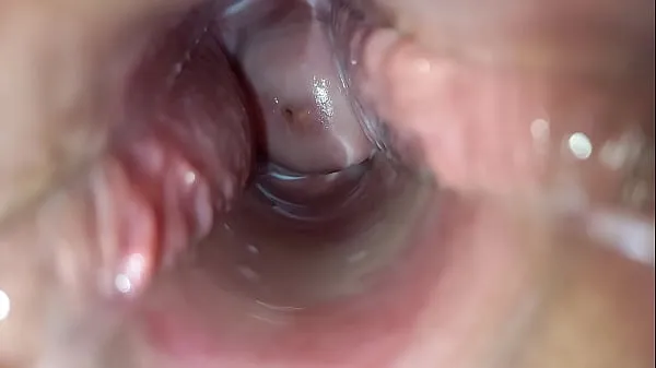 Quente Orgasmo pulsante dentro da vagina meu tubo