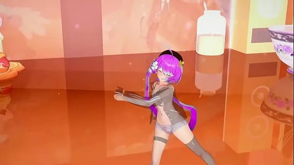 Caliente Griseo Honkai Impact Undress Bailando Hentai Song Chica Melancólica Tetas Pequeñas Deporte Top MMD 3D Purple Hair Color Edit Smixix mi tubo