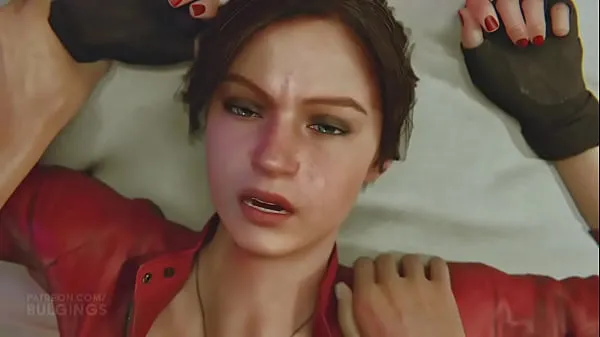 Caliente Resident Evil 2 remake Claire llena de leche con audio mi tubo