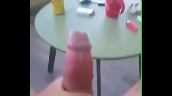 Playing and showing off my big fat cock! What do you think? Who would like to lick and suck it Tüpümü sıcak tut