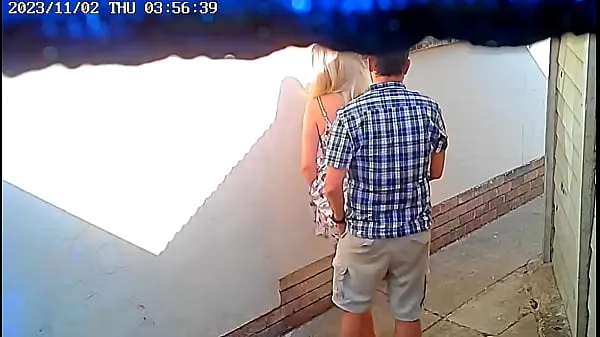 ساخن Daring couple caught fucking in public on cctv camera أنبوبي