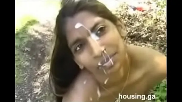 Hot Dusky NRI beauty giving blow job outdoor and facial my Tube